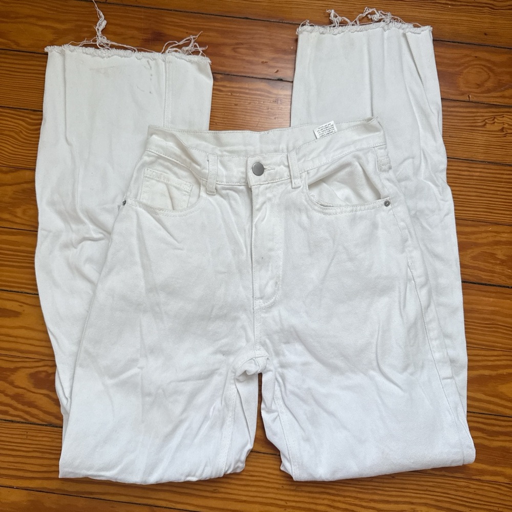 SHEIN White Denim Jeans